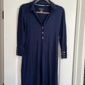 Lilly Pulitzer Polo Dress in True Navy, Size XS